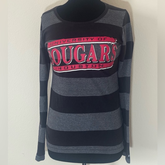 Soffe Tops - University of Houston Women's Striped Shirt - Large